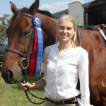 Katie S. and Handy after getting Grand Champion in her 1st show
