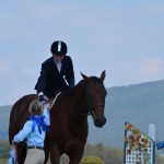 Katie S. on Handy getting a blue in her 1st Show